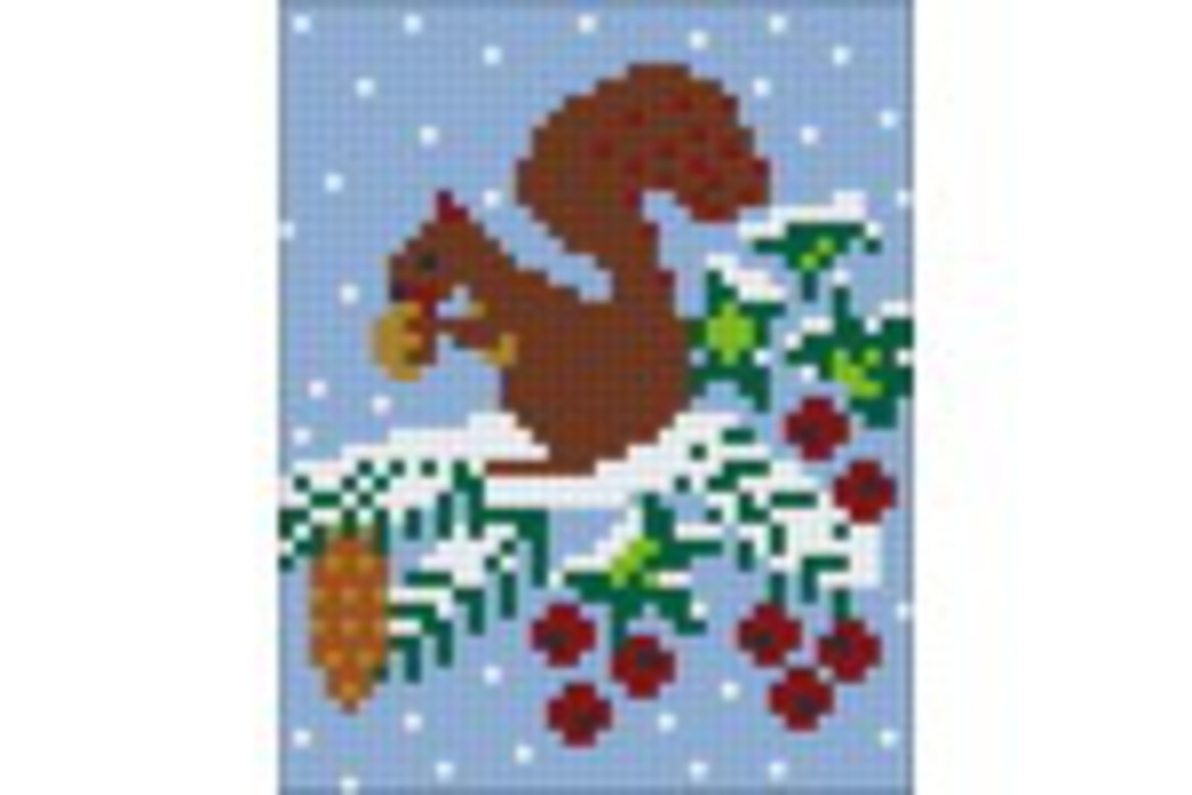 Squirrel One [1] Baseplate PixelHobby Mini-mosaic Art Kit image 0